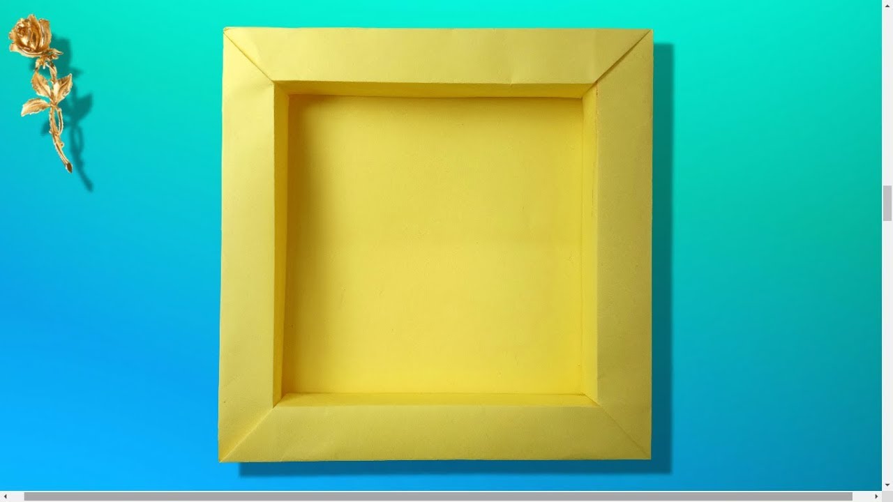 Origami facile : 🖼️ Cadre photo 3D