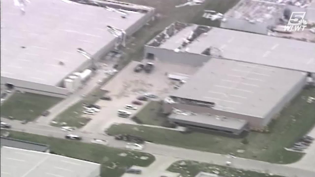 Aerial view of Tornado 1999 damage - YouTube