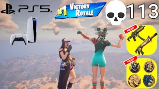 PS5 113 Elimination Duo vs Squads WINS Ft. luvmaddii3 Full Gameplay  Fortnite Season 2! (4K 120FPS)