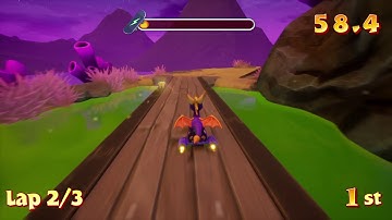 Spyro Reignited Trilogy ( Skate Race the Rynocs) - Without trick booster