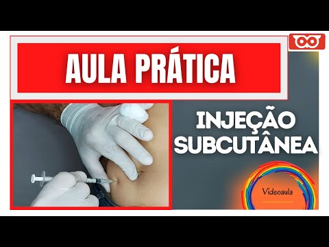 Vídeo: Como dar uma injeção subcutânea (com fotos)