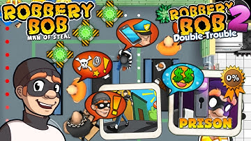 Robbery Bob - Prison vs Robbery Bob 2 Gameplay Walkthrough Ep 20