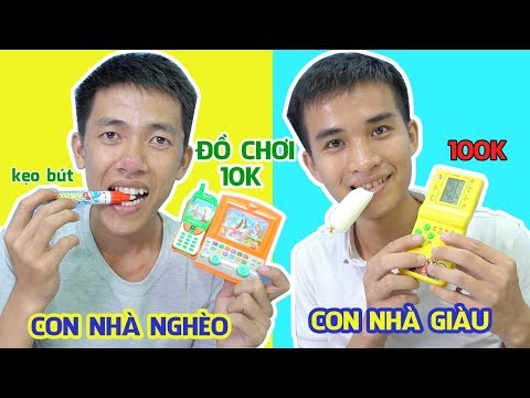 MÁY CHƠI GAME NHÀ GIÀU & ĐỒ CHƠI BẮN NƯỚC NHÀ NGHÈO - Con Nhà Giàu Chắc Gì Đã Sướng!??