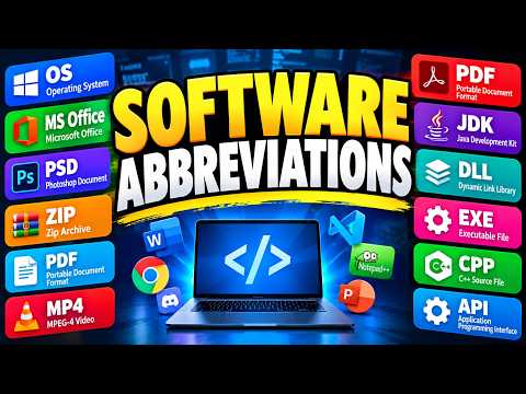 Software Abbreviations Full Forms | Most Commonly used Computer Full Form, Abbreviations