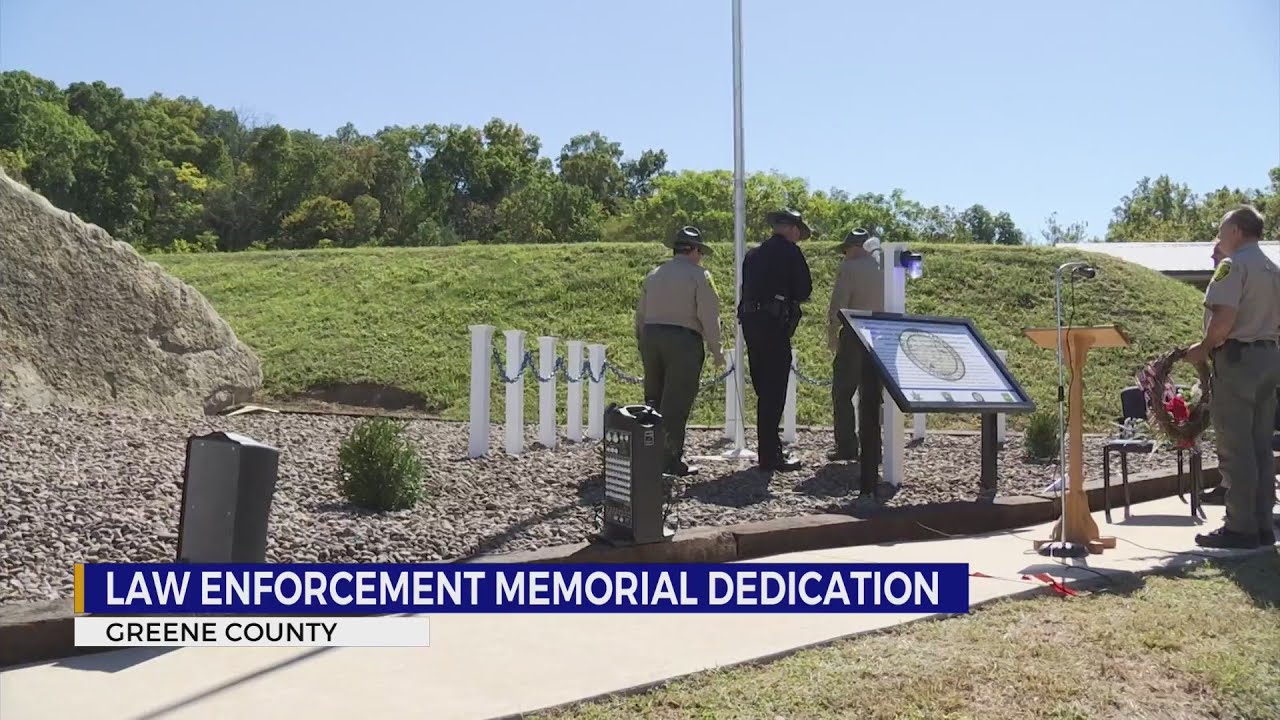 Dedication ceremony held for Greene County law enforcement memorial ...