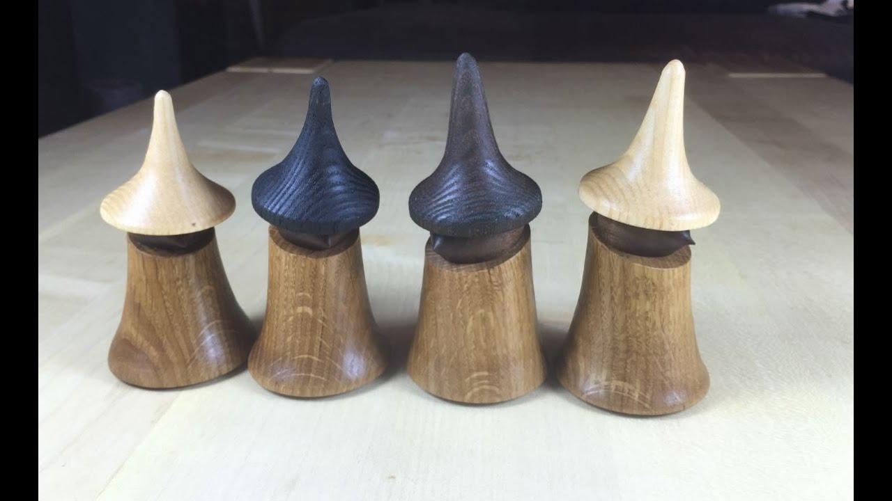 Wichtel & Gnome drechseln Woodturning Imps & Gnome DIY Helmchen YouTube