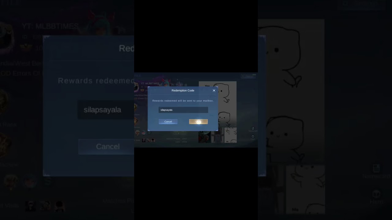 Limited Gift Code Mobile Legends