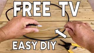 Homemade DIY Indoor TV Antenna to Get Free Local Television Channels