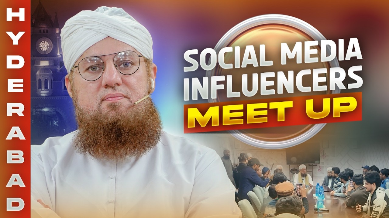 Social Media Influencer Meetup In Hyderabad | Abdul Habib Attari | Sunnaton Bhara Bayan