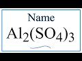 Sulfate Ions and Aluminum Compounds
