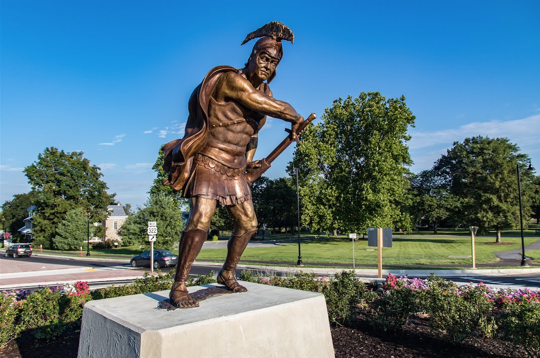 Milton Hershey School Spartan Statues