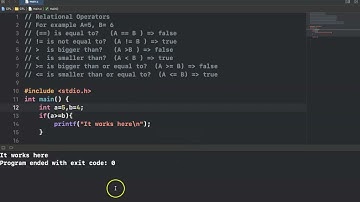 C Programming Language: Relational Operators