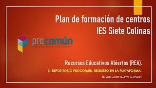 45 - Registro en la plataforma Procomún.