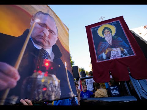 "Do It at Home…"| Russian Flags, Putin Portraits Waved At Serbia Protest Over Europride