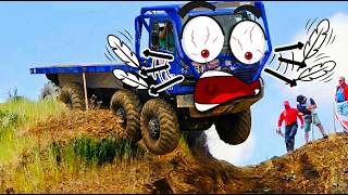 WOW!! Off-Road Truck Overcomes Extreme Obstacles | Mud Race Challenge | Woa Doodland