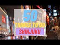 50 things to do in shinjuku in 3 minutes   hidden gems