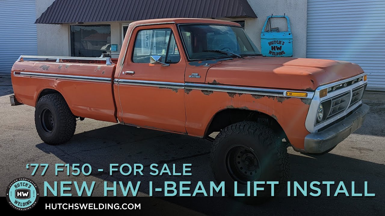 SOLD - 1977 F150 Installing a HW 2WD i-beam lift kit - YouTube