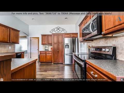 1312 E WOODBROOK ST, Derby, KS home video tour