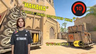 donk DESRTOYD 5494 ELO on faceit CS 2 2.14rt | Demo - pov