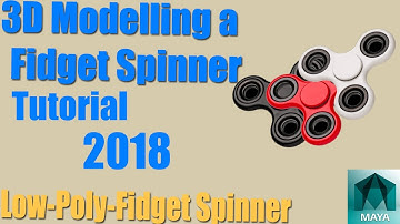 how to make a  Fidget Spinner in Autodesk Maya 2018 in Urdu Hindi [ Tutorial ]