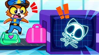 X-ray at the Airport ✈️🩻 Safety Rules & Good Habits for Kids 😻 Toddler Videos by Purr-Purr Stories