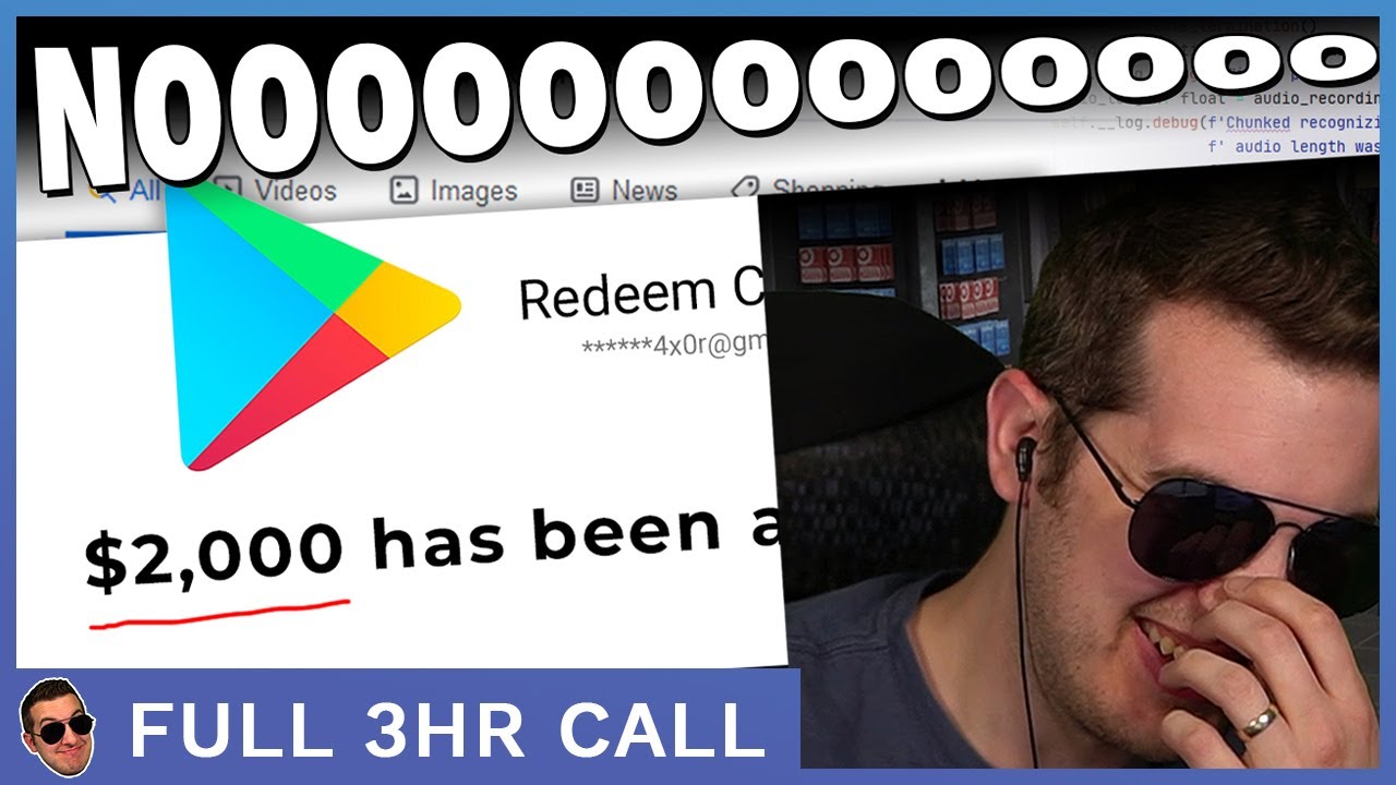 Scammer Begs Me Not To Redeem $2K (Full 3.5 Hour Call)