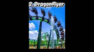 Top 5 rides at Dollywood #dollywood #themepark #rollercoaster #shorts