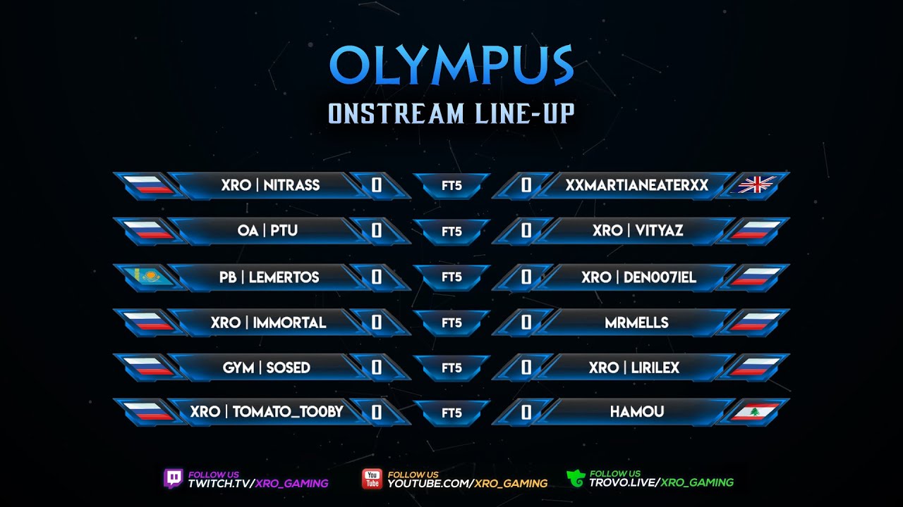 XRO OLYMPUS #7 | hamou, Tomato_To0by, lemertos, den007iel, PTU etc. | MK11 Stream
