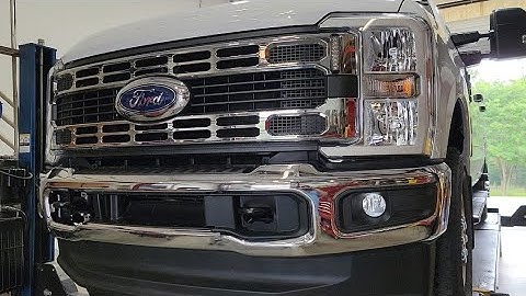 How to remove the front bumper on a 2023 Ford F250