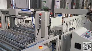 Automatic double strapping and squaring machine #diace #xinyu
