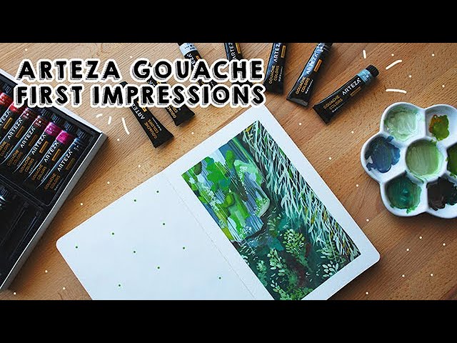 REVIEW - Arteza Gouache & Paper + Timelapse  The Creative Glow: REVIEW - Arteza  Gouache & Paper + Timelapse