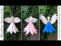 DIY Kanzashi angel 05 -  3wing type /kanzashi angyalka 05 / Christmas satin angel