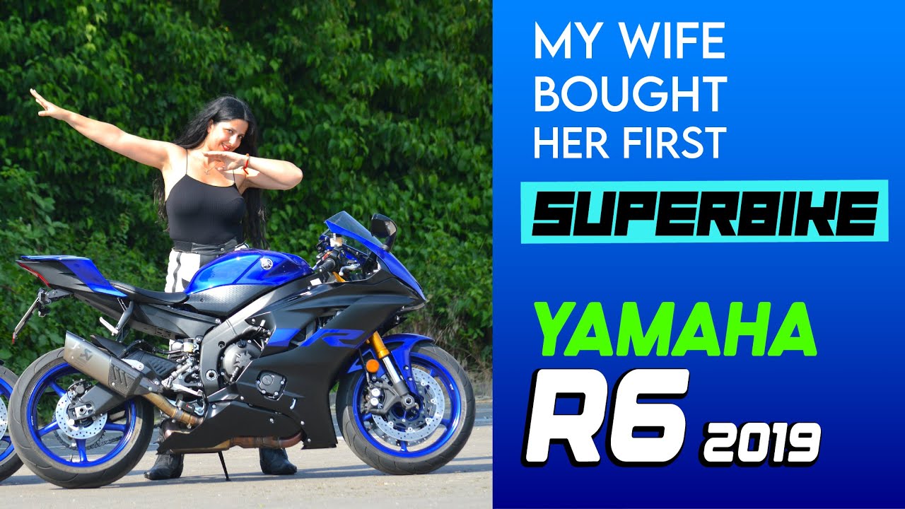 My wife bought her first Superbike Yamaha R6 rj27 2019, آزاده اولین ...