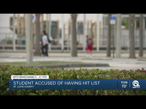 St. Lucie County student accused of having hit list