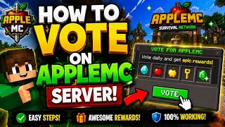 How to Vote on AppleMC Server (2026) 🍎 | Get FREE Vote Rewards in Minecraft PE!