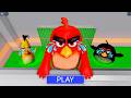 ANGRY BIRDS! RED in TOXIC NEEDS HELP! PRISON RUN BARRY! #roblox #obby