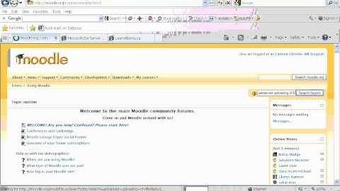 Using Moodle Org Forums.wmv