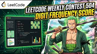 LeetCode Weekly Contest 504 | Digit Frequency Score Solution Explained