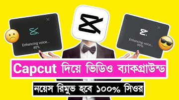 Capcut দিয়ে ভিডিও ব্যাকগ্রাউন্ড নয়েজ রিমুভ করুন ১০০% সিওর"