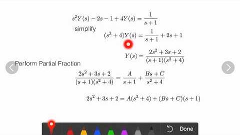 Working Example on Laplace Transform IVP