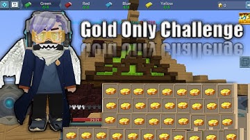 Gold Only Challenge in Bed Wars😎💥 | Blockman Go(Blocky Mods)