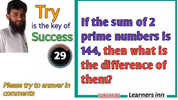 Logical reasoning question 48| if sum of two prime numbers is 144 | brain teaser questions | #test