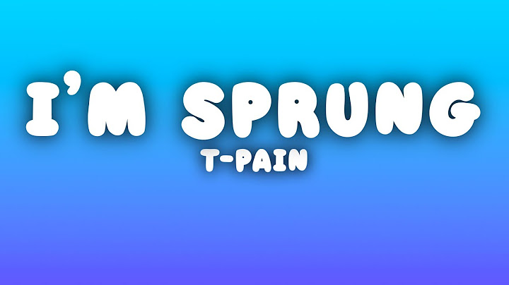 I'm Sprung Lyric Video version - Lyric Video performance video thumbnail