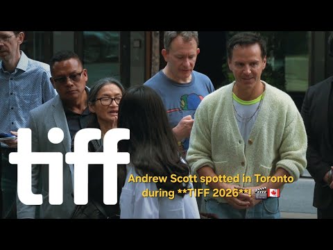 Andrew Scott spotted in Toronto during **TIFF 2026**! 🎬🇨🇦
