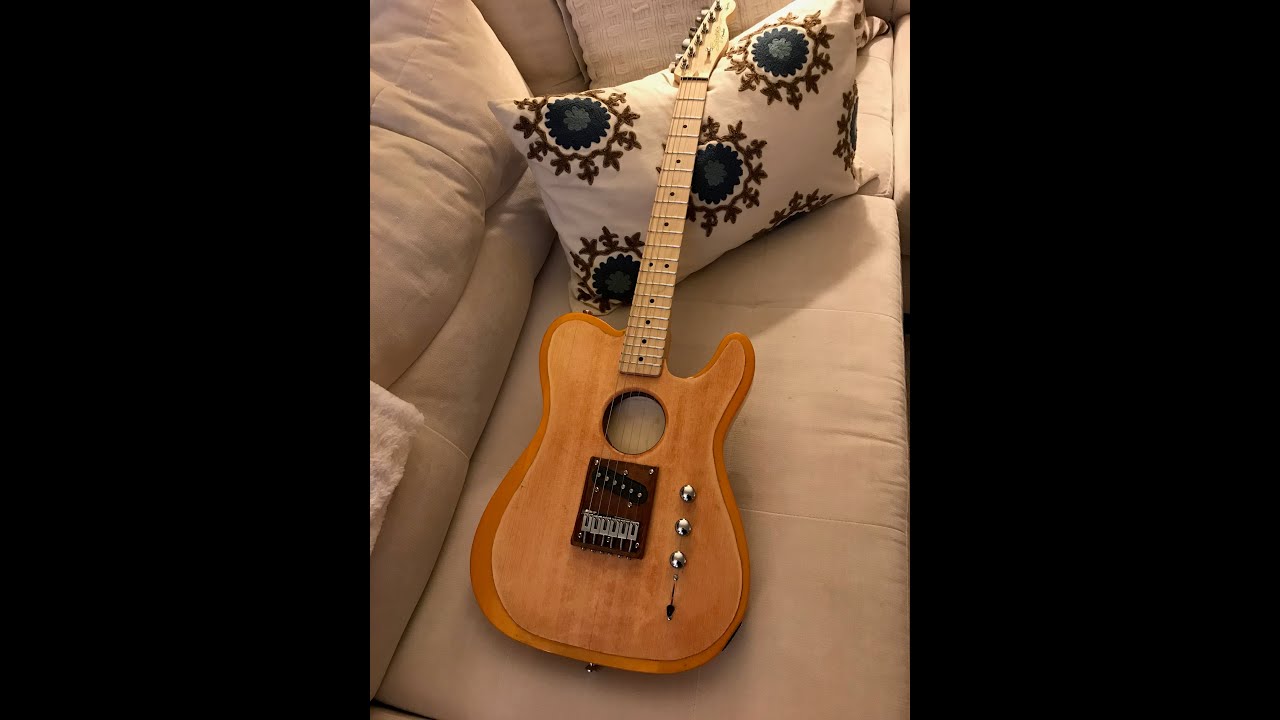 DIY home built Fender Squire Acoustasonic Telecaster part 2 YouTube
