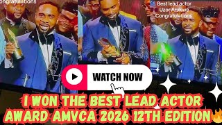 Meet the Best Lead Actor Award winner, Uzor Arukwe in Colours of Fire at AMVCA 2026 🔥🎬💓