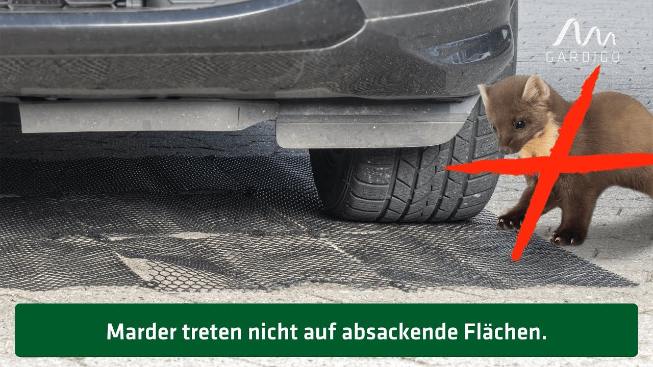 Gardigo Marder-Matte Mobil │ die Abwehr-Matte gegen Marder zum Mitnehmen!
