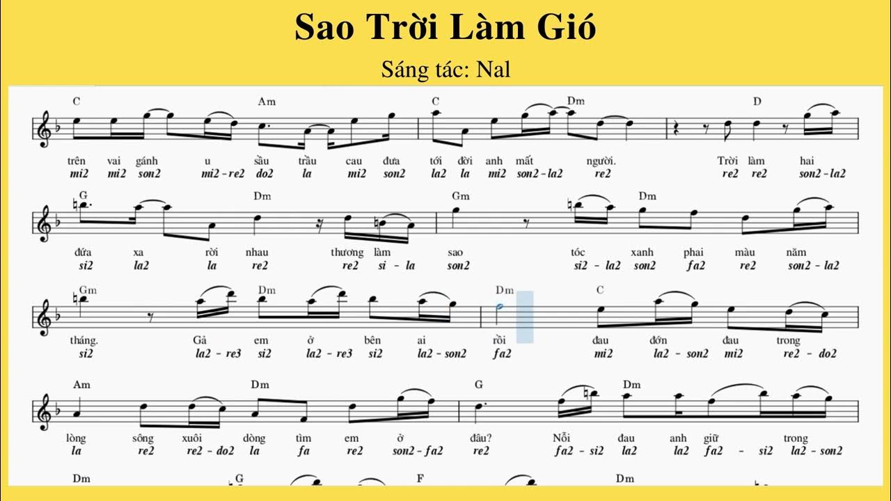 Sheet d ch n t sao tr i l m gi youtube