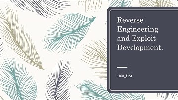 Reverse Engineering and Exploit Development - Prologue