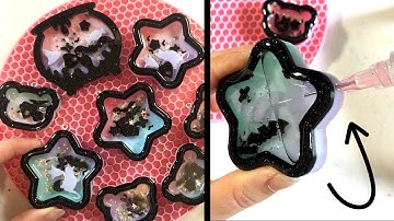 Watch Me Resin 02 | Pastel Goth Resin Shaker Charms (Liquid)